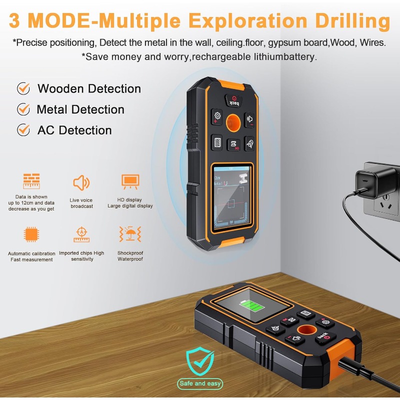NF-513 3-in-1 Rechargeable Mag - Stud Finder Magnetic recension och pris