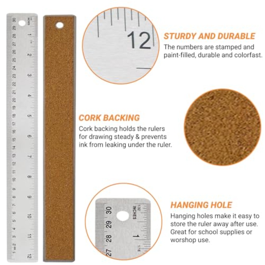 Stainless Steel Ruler with Non - Home Improvement In Usa recension och pris